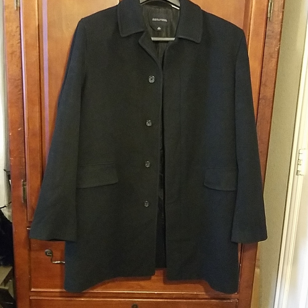 Banana Republic Black Peacoat XL
